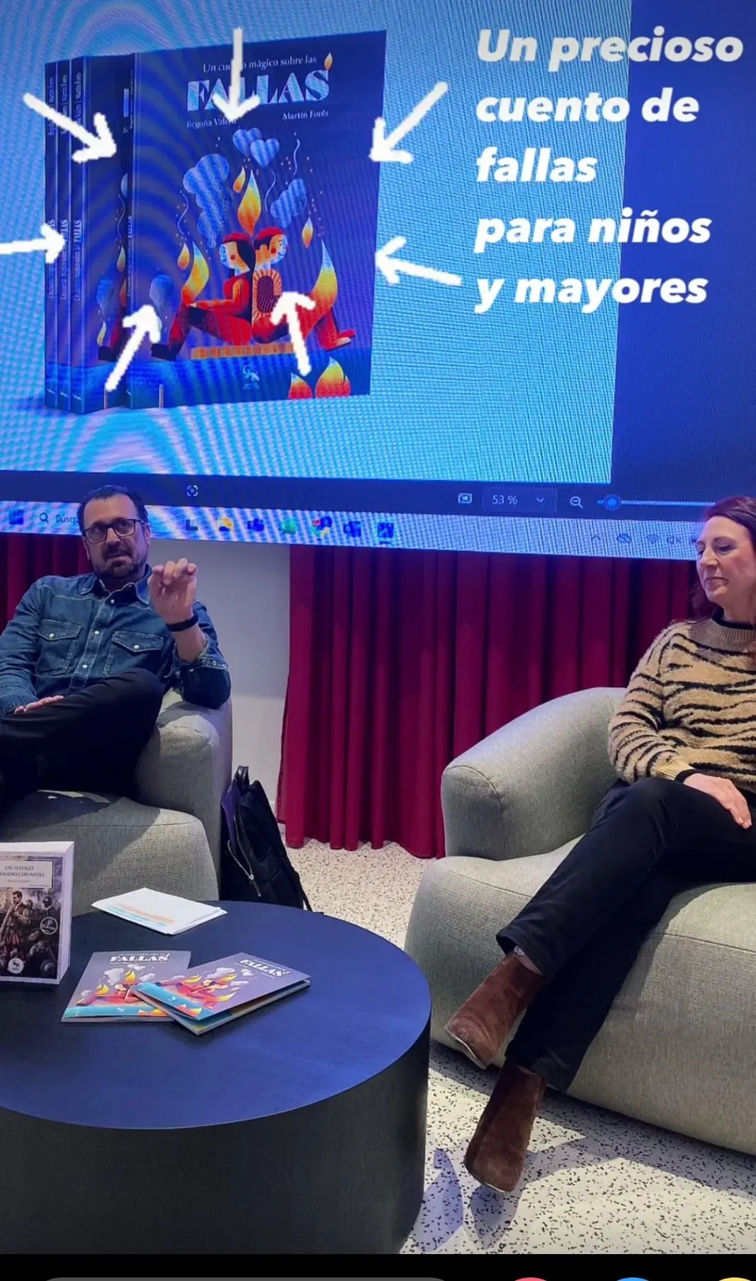 Presentación en Nautalia viajes de "Un cuento mágico sobre las Fallas" de Begoña Valero, ilustrado por Martín Forés (foto 1)