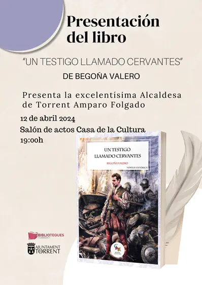 Presentación de Un testigo llamado Cervantes en la Casa de Cultura de Torrent (Valencia) (foto 1)