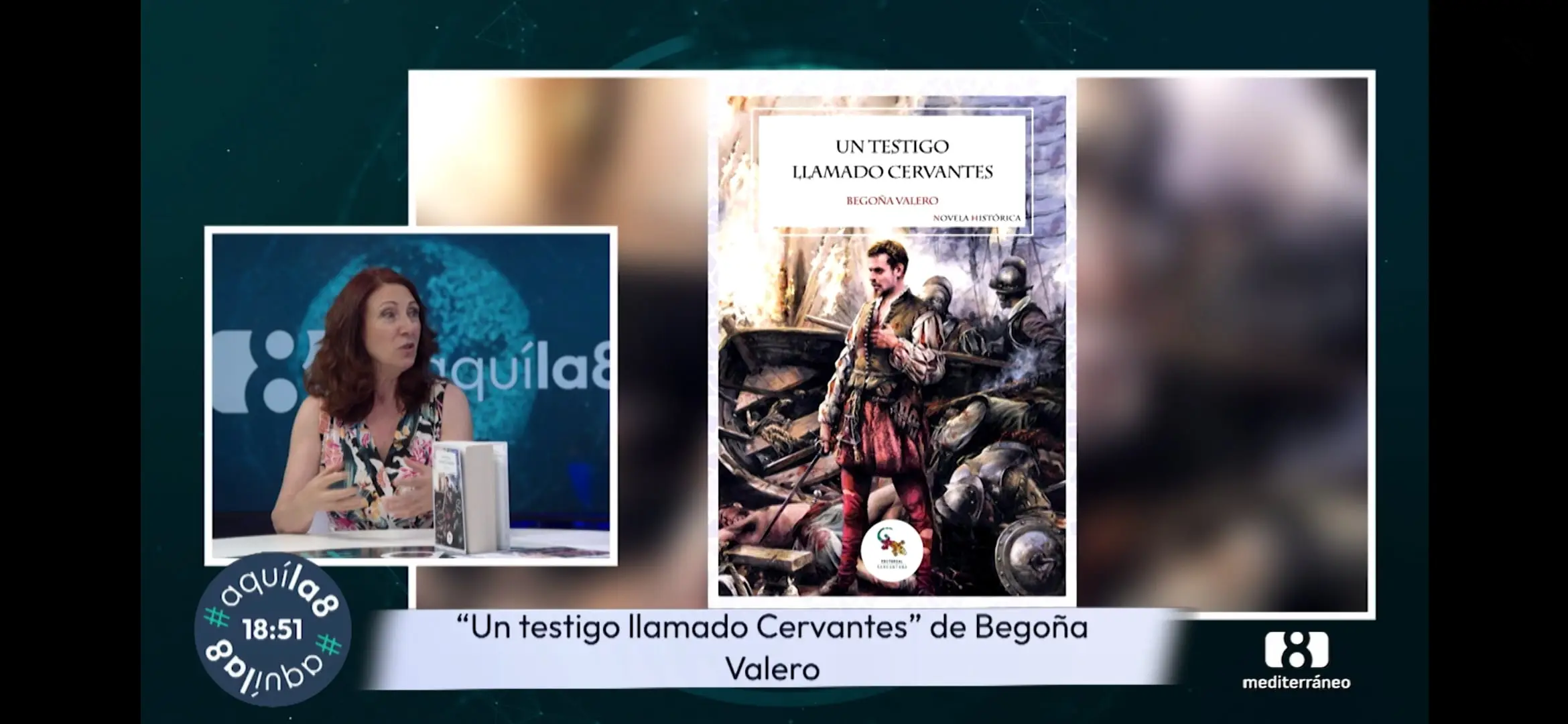 Paloma López entrevista a Begoña Valero en Aquíla8 (Mediterráneo TV) (foto 1)