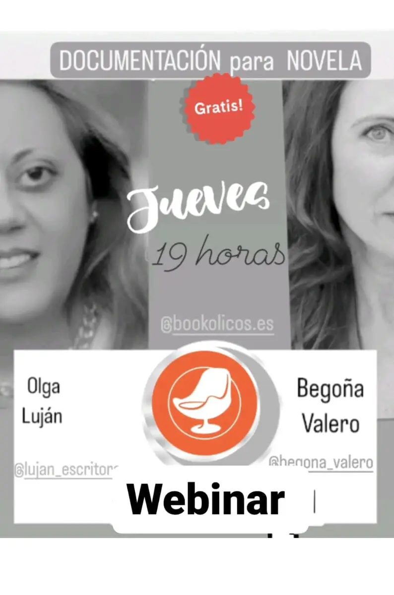 Webinar de Bookolicos para escritores sobre cómo obtener información para documentar una novela (foto 1)