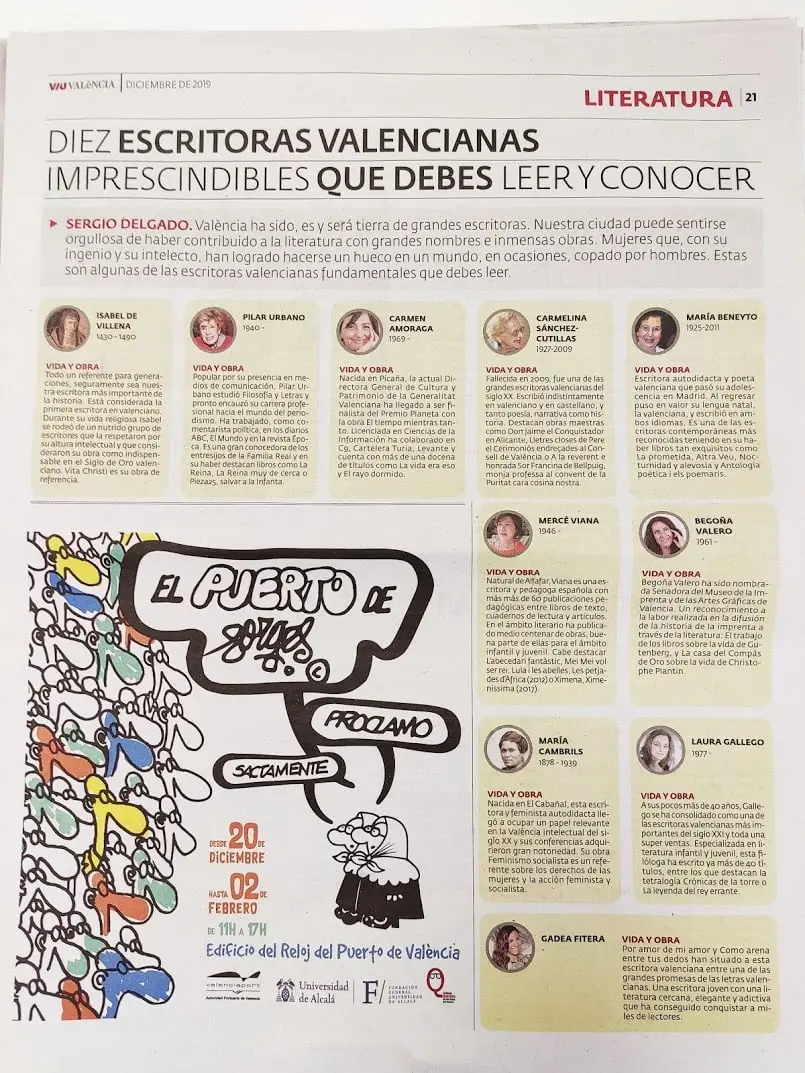 Begoña Valero entre las diez escritoras valencianas que debes leer y conocer (foto 1)