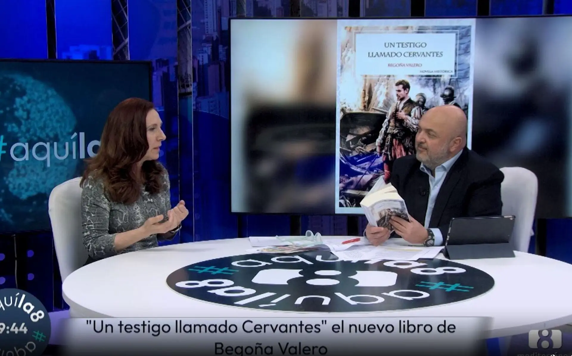 Mediterráneo TV entrevista a Begoña Valero en el programa Aquíla8 (foto 1)