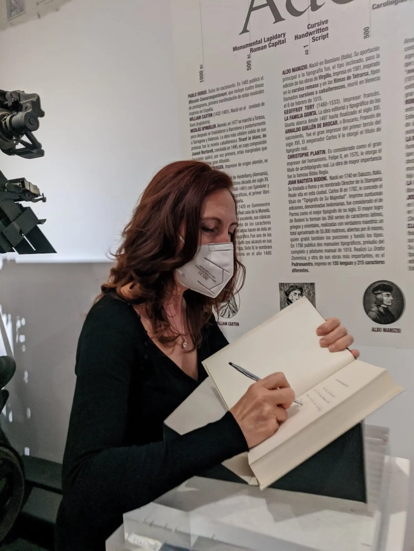 La novela LA CASA DEL COMPÁS DE ORO expuesta de forma permanente en el Museo de la imprenta y Artes Gráficas de Valencia (foto 2)